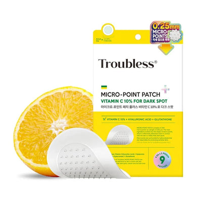 Troubless Micro-Point Patch Plus for Pimples (Vitamin C 10% For Dark Spots)