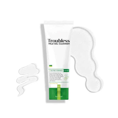 Troubless Mild Gel Cleanser 120ml with tea tree and salicylic acid for gentle acne care