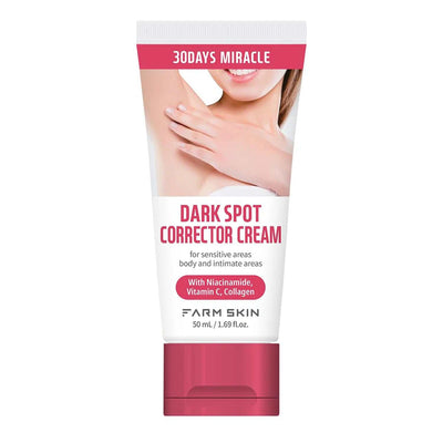 Farm Skin Dark Spot Corrector Cream 50ml tube with niacinamide and vitamin C for sensitive skin areas