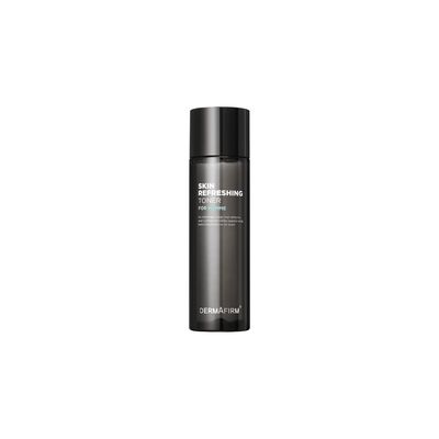 Skin Refreshing Toner for men by Dermafirm in black bottle, 150ml moisturizing and oil balancing toner