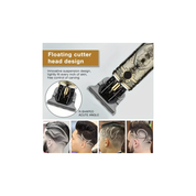 Cordless Hair and Beard Trimmer: Electric, USB Rechargeable Grooming Kit with LCD Display, Precision T-Blade, and Guide Combschargeable Grooming Kit, Electric Shaver Hair Clipper With Guide Comb