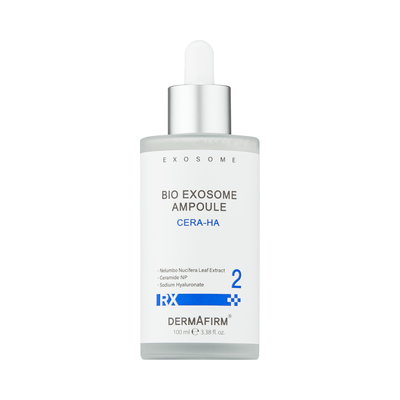 RX Bio Exosome Ampoule Cera-HA hydrating serum bottle with dropper, 100ml