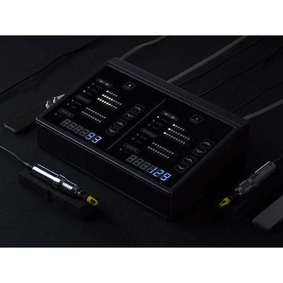 Staccato scalp micropigmentation machine with dual engine and adjustable needle depth for professional SMP treatments