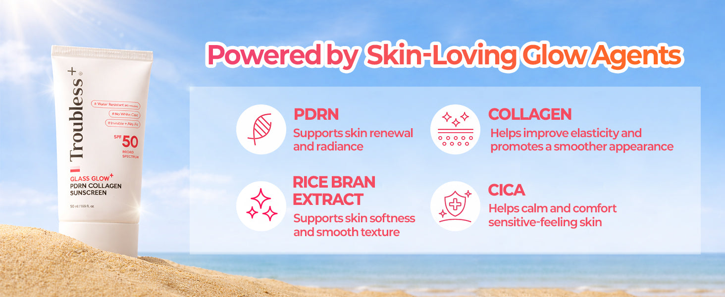 GLASS GLOW+ PDRN COLLAGEN Sunscreen - 50ml