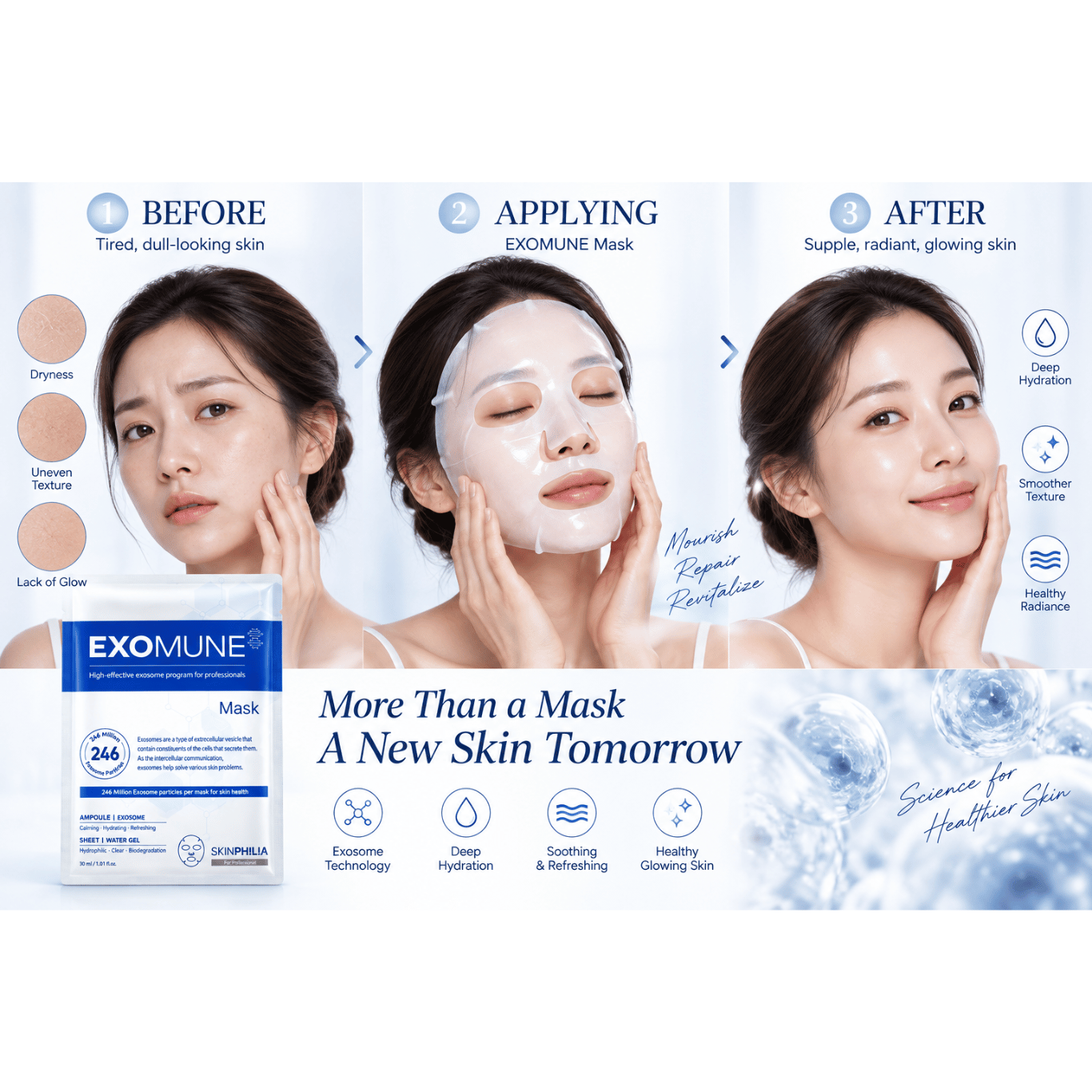 EXOMUNE Exosome Mask (30ml x 4 pcs)