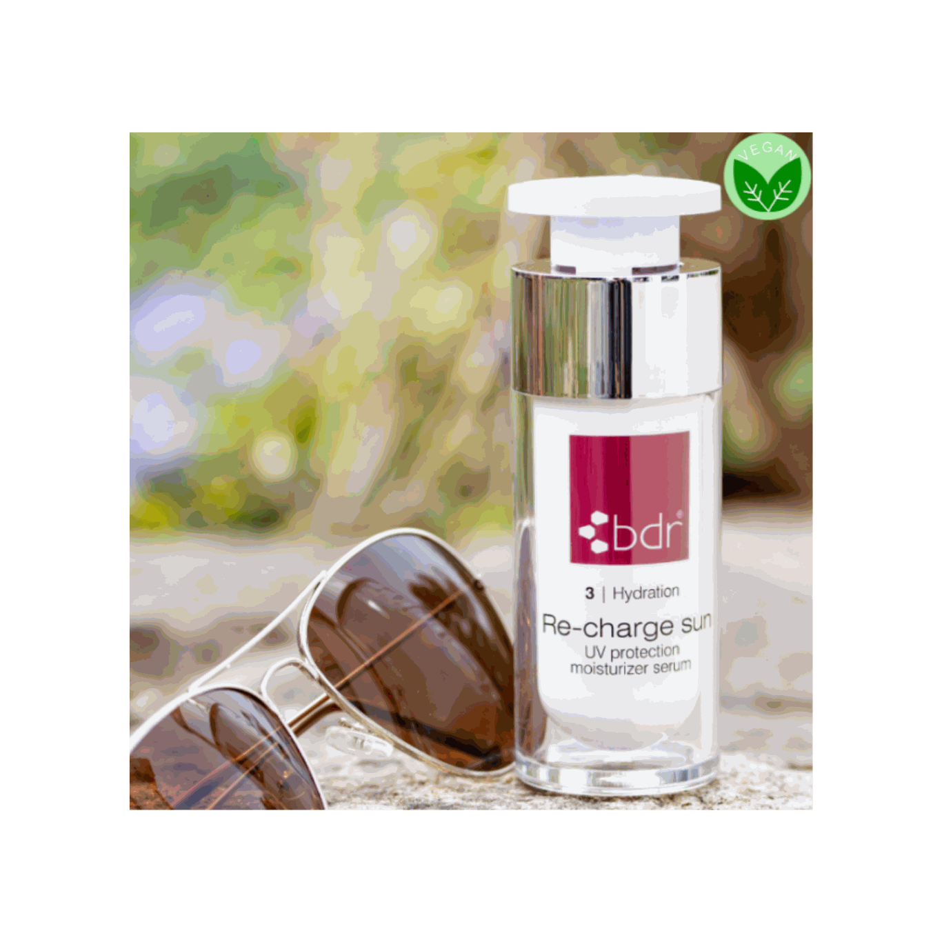 Re-Charge Sun Serum SPF 30 – Triple Action UV Protection + Repair + Hydration - 30ml
