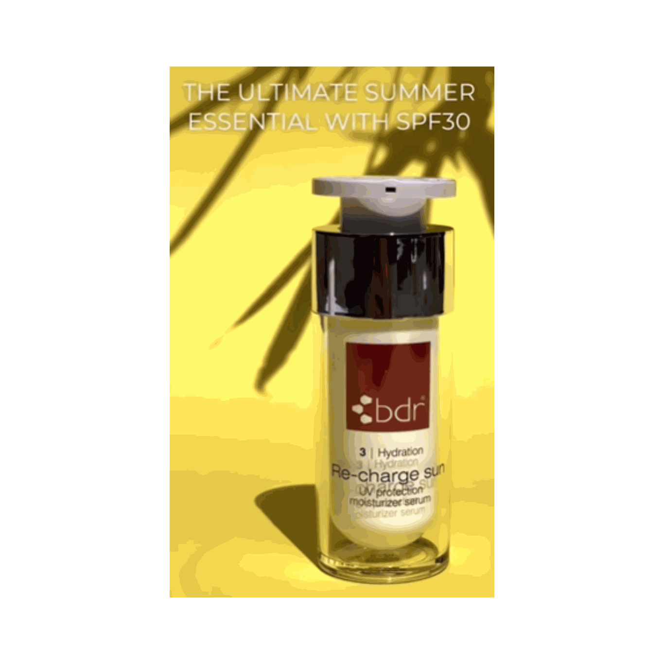 Re-Charge Sun Serum SPF 30 – Triple Action UV Protection + Repair + Hydration - 30ml