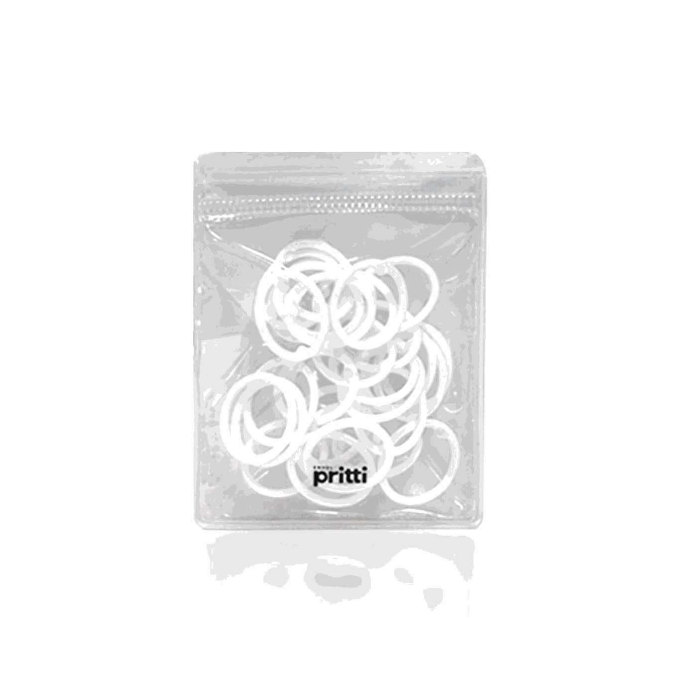 PRITTI Anti-Debris Filter 30 pcs white multi-porous silica rings in clear resealable bag for skincare device protection