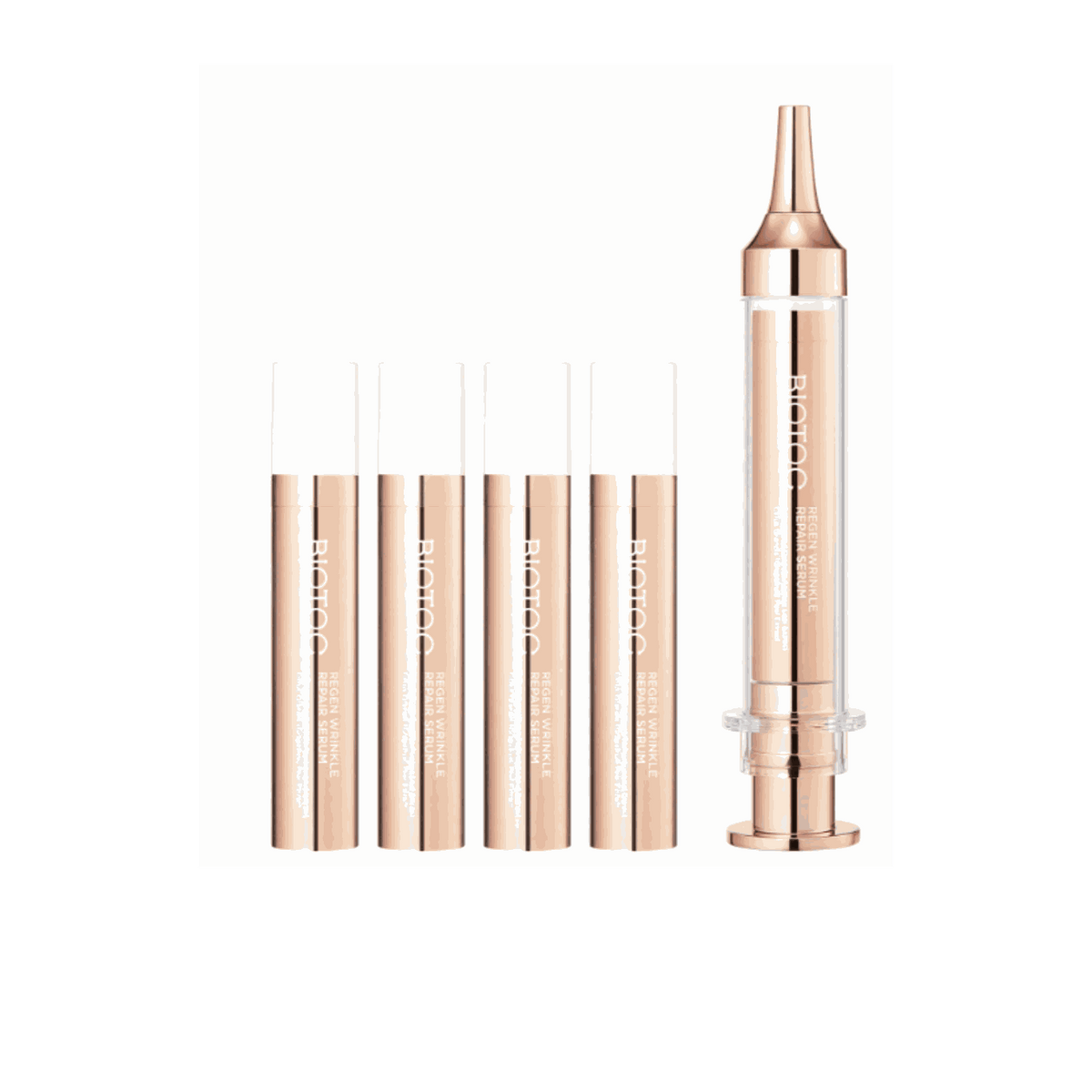 BIOTOC Regen Wrinkle Repair Serum 5-pack ampoules for anti-aging and skin brightening