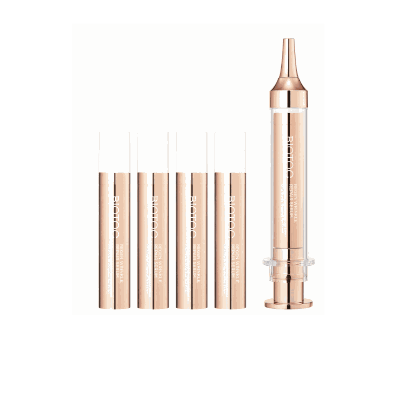 BIOTOC Regen Wrinkle Repair Serum 5-pack ampoules for anti-aging and skin brightening