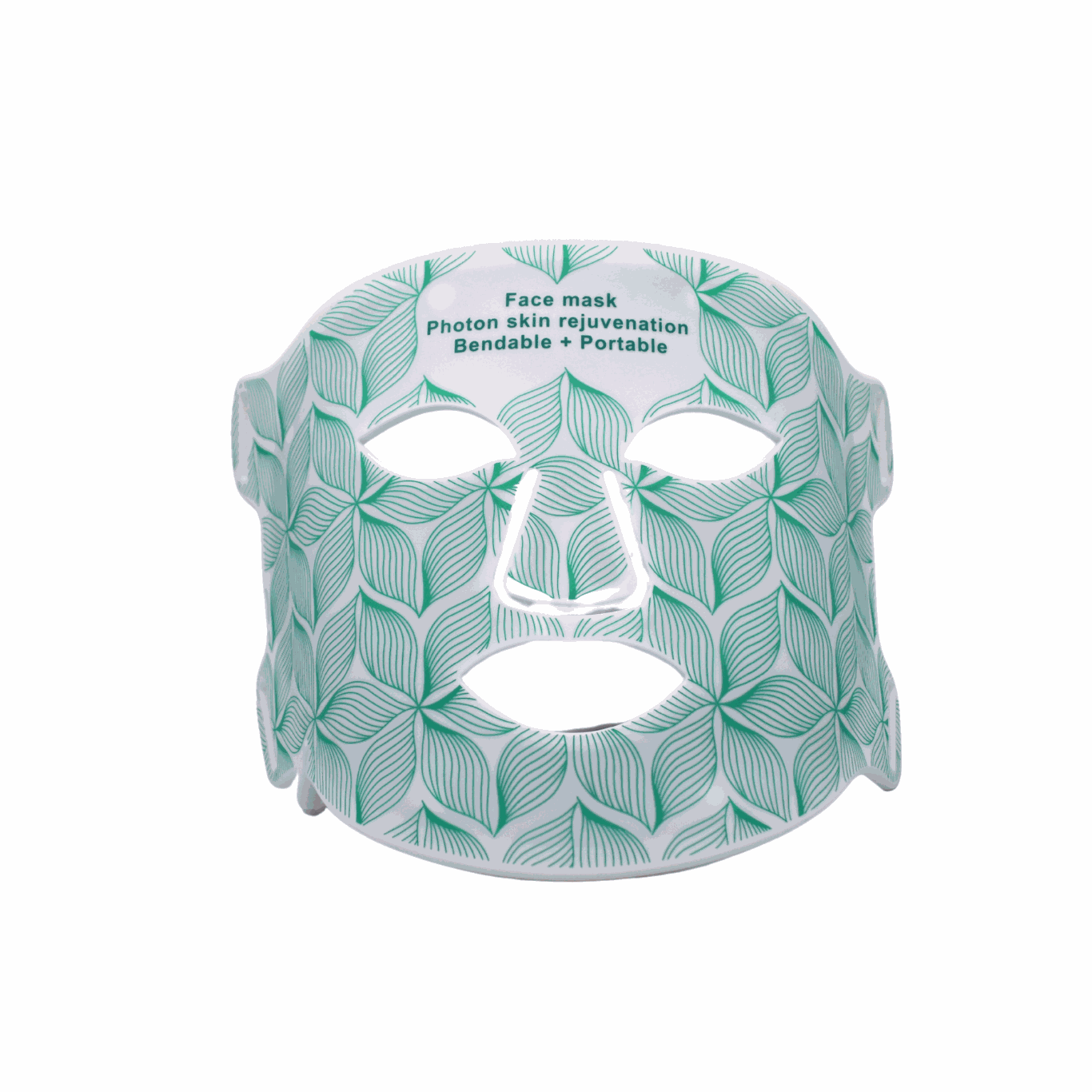 Laudem Photon LED Light Therapy Mask with 240 LED beads, medical-grade silicone, portable and bendable for skin rejuvenation.