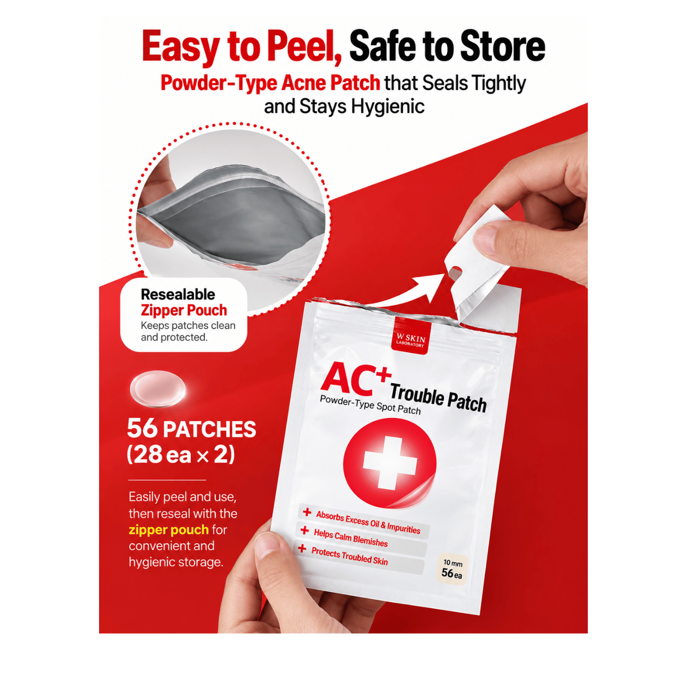 AC+ Trouble Patch -56 pcs x 2 packs