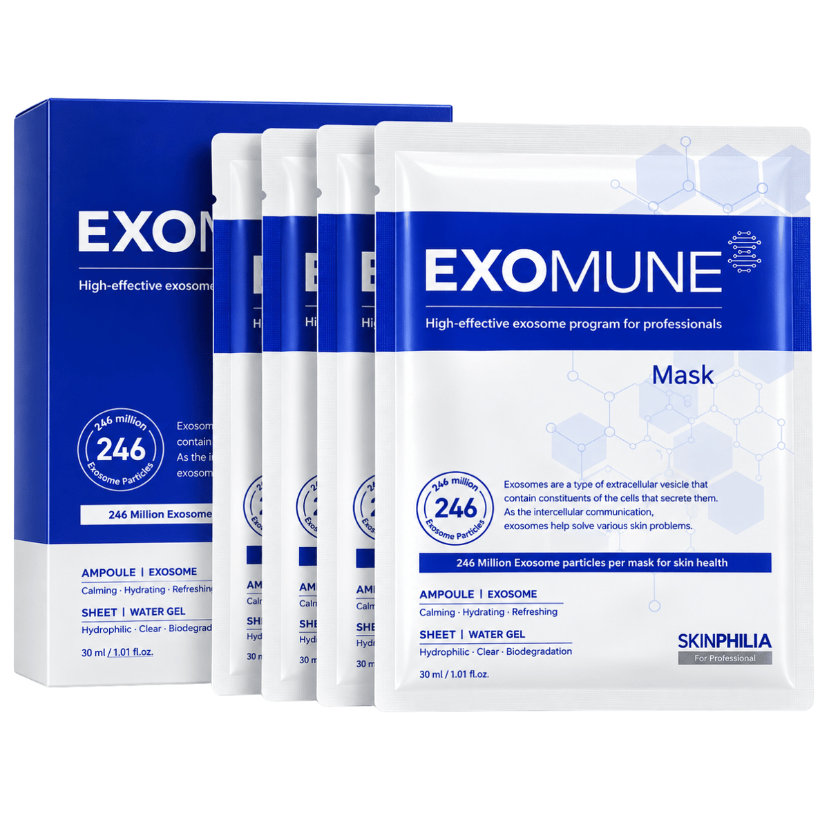 EXOMUNE Exosome Mask (30ml x 4 pcs)