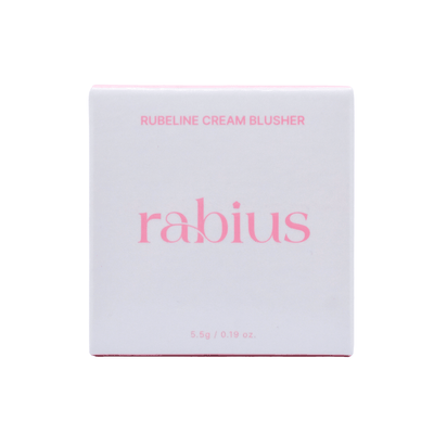 Rubeline Cream Blusher Mellow Pink compact with creamy, blendable texture for natural cheek glow