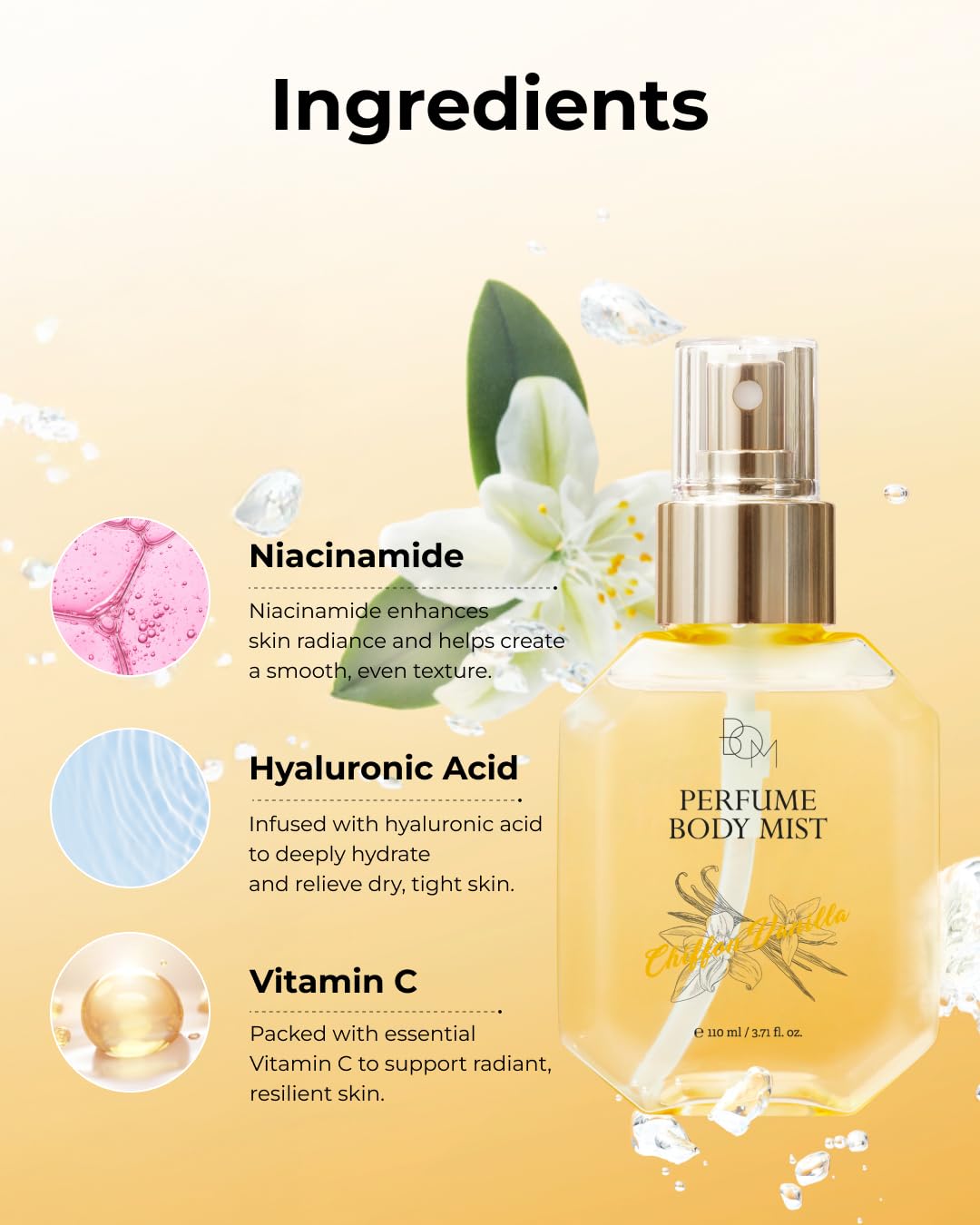 Perfume Body Mist (Chiffon Vanilla) - 110ml