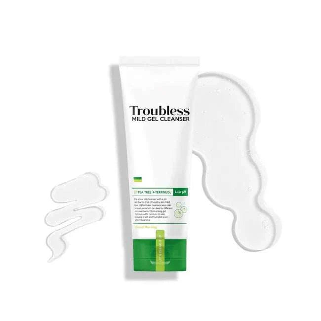 Troubless Mild Gel Cleanser 120ml with tea tree and salicylic acid for gentle acne care