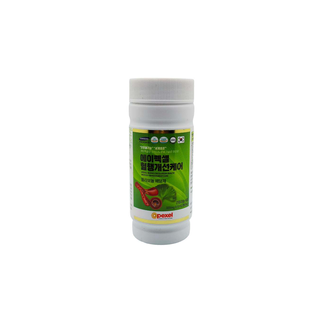 APEXEL - Nanotechnology Enabled Blood Circulation and Memory Support (300mg x 120 Capsules)