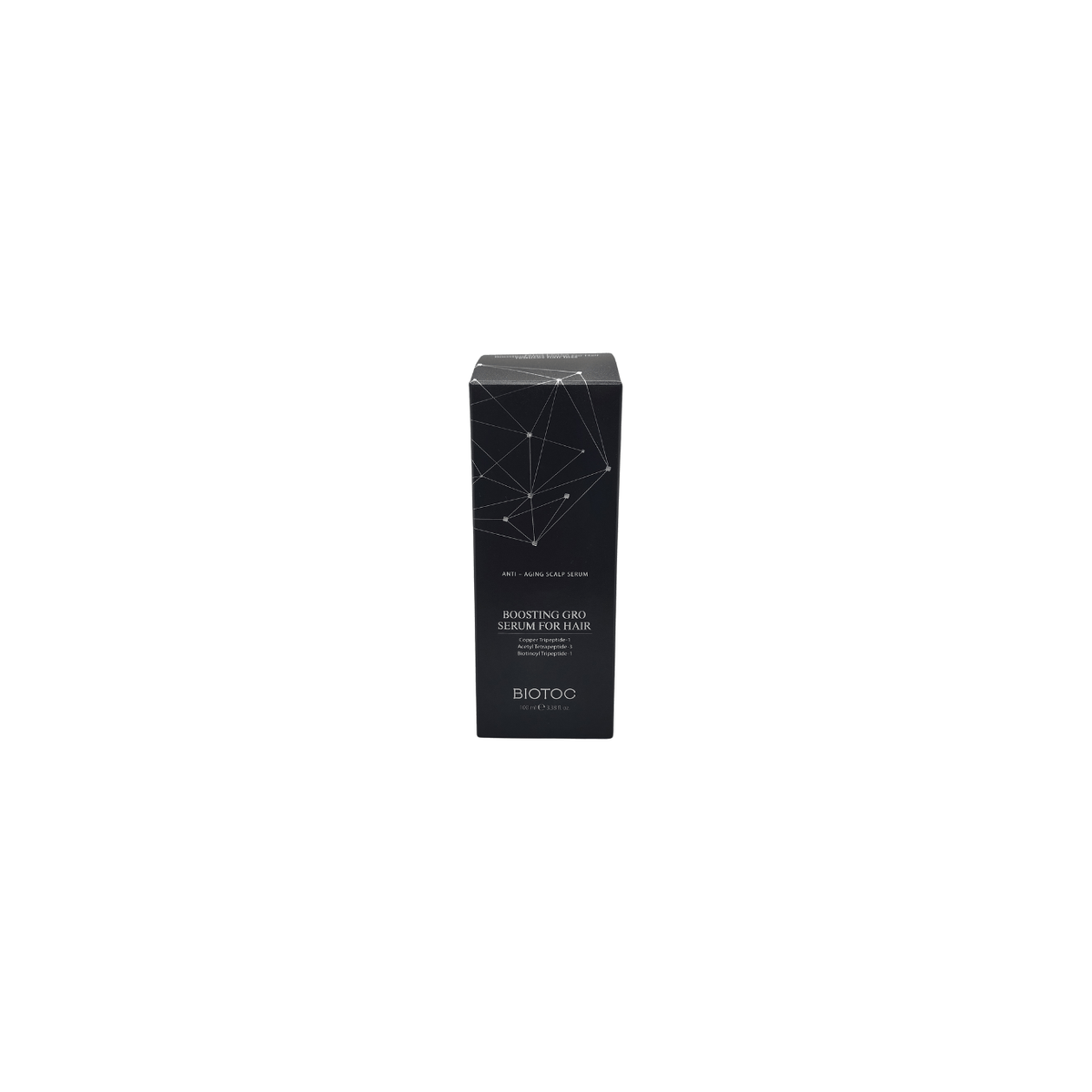 BIOTOC Boosting Gro Serum for Hair 100ml black packaging box for hair growth and scalp health