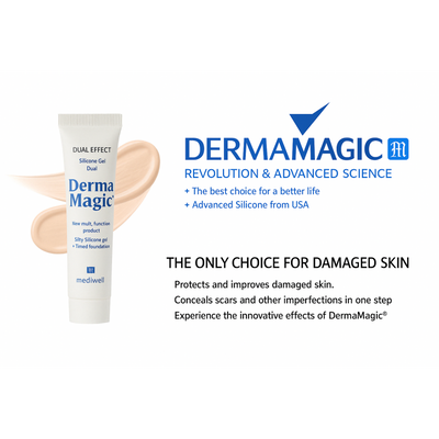 DERMAMAGIC – FDA-Cleared Silicone Scar Gel with Foundation - 15g