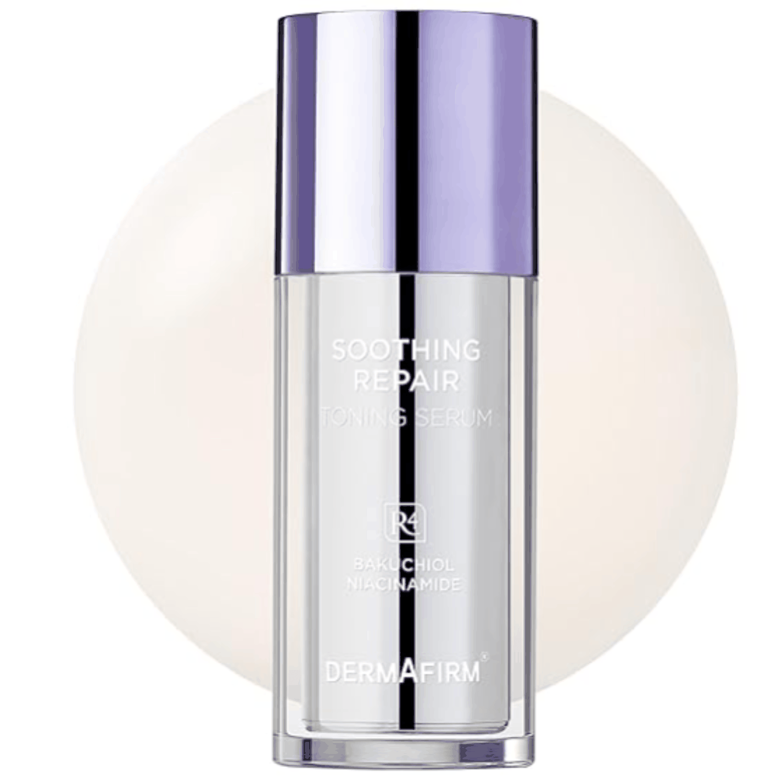 DERMAFIRM Soothing Repair Toning Serum R4 with Bakuchiol and Niacinamide for acne, redness, and wrinkle repair, 30ml