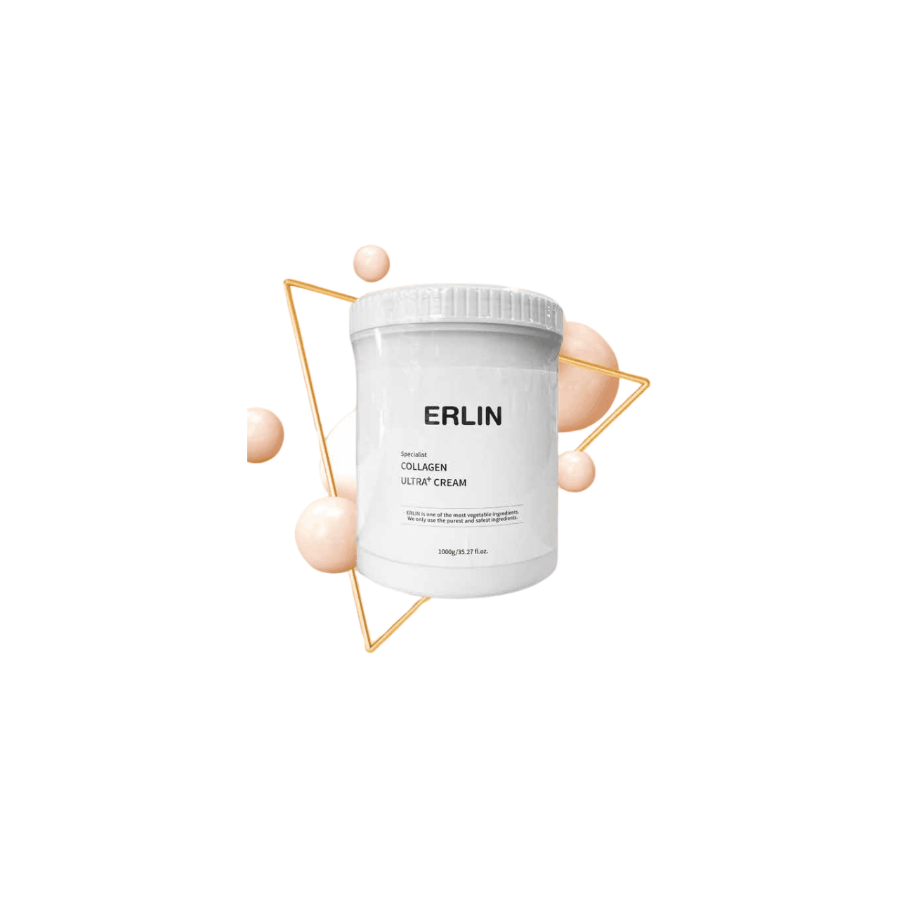 Erlin Collagen Ultra Plus Cream 1000g jar for skin hydration and elasticity enhancement