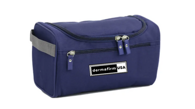 Waterproof Traveling Toiletry Bag with Dermafirm USA Logo