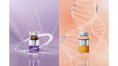 IDENEL - PEPTAXEL (Anti-aging "Purple" + Brightening "Yellow" Package: 10 Vials - 5 Vials of 1g + 5 Vials of 8ml)