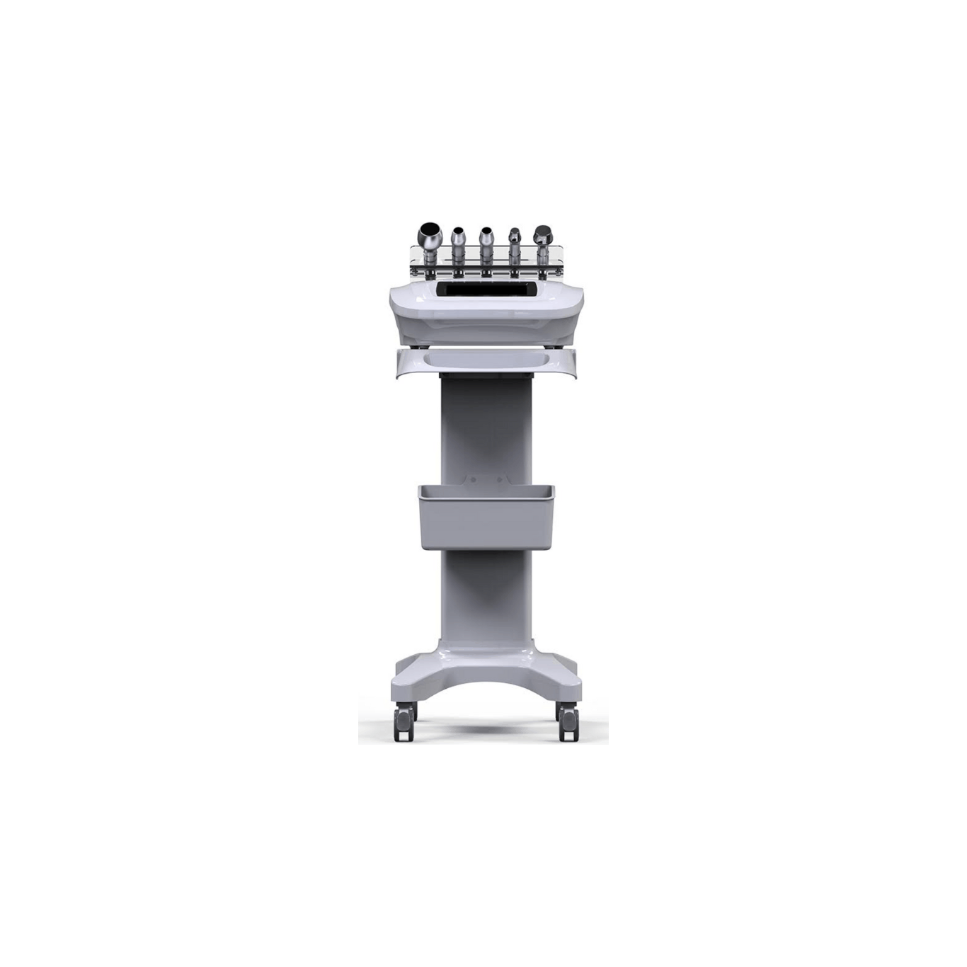 HIFU 3-in-1 Face Lifting and Body Contouring Device with RF and Ultrasonic Technologies on Mobile Stand