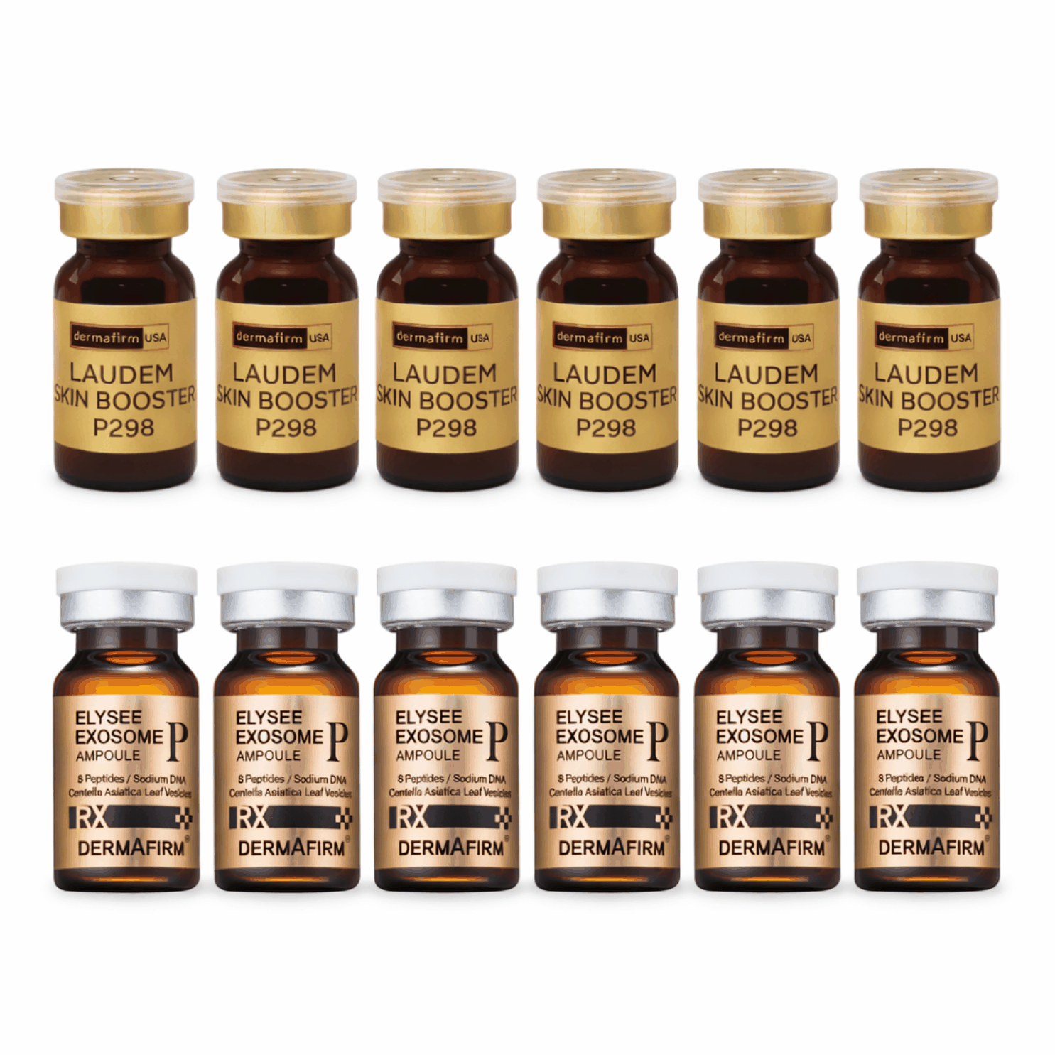 RX Elysee Exosome PDRN Ampoule and Laudem Skinbooster P298 combo bundle for advanced skincare and anti-aging treatment