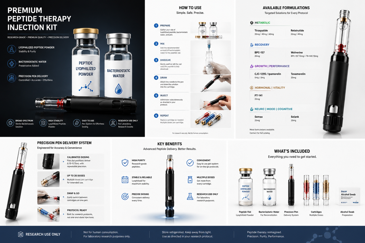 Premium Injectable Peptides for Professional Healthcare & Wellness Practices