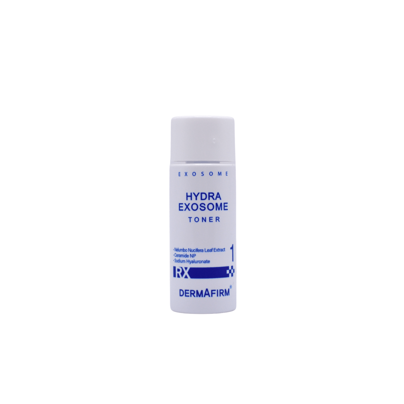 RX Hydra Exosome Toner travel size 20ml bottle for deep hydration and skin barrier repair