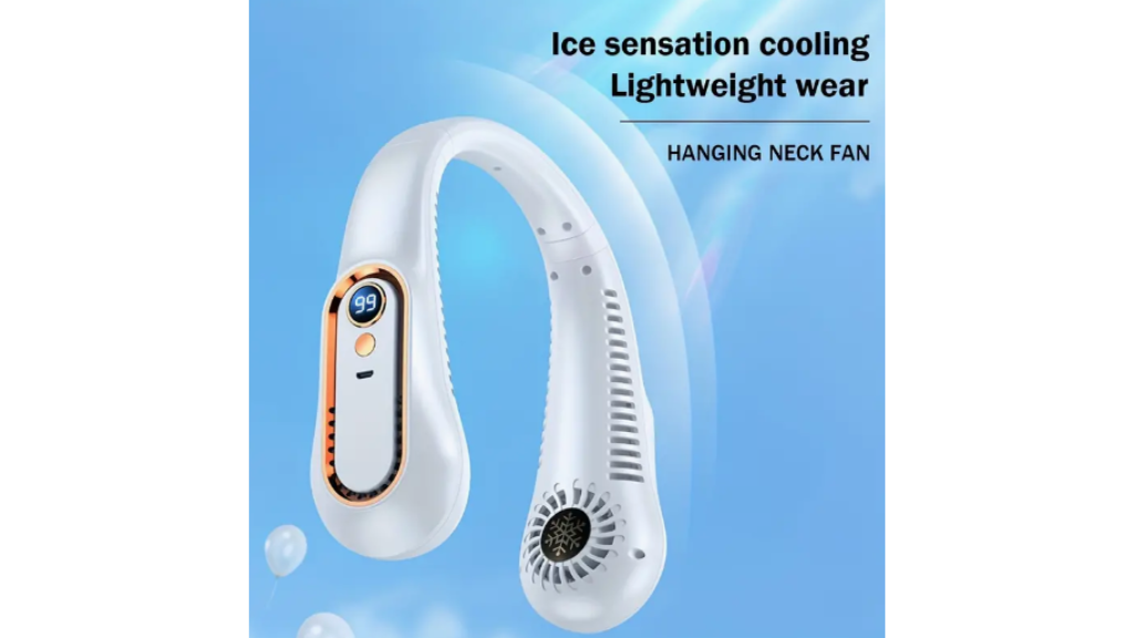 Neck Fan, Stay Cool And Comfortable With This USB Rechargeable 5-Speed Adjustable Neck Fan