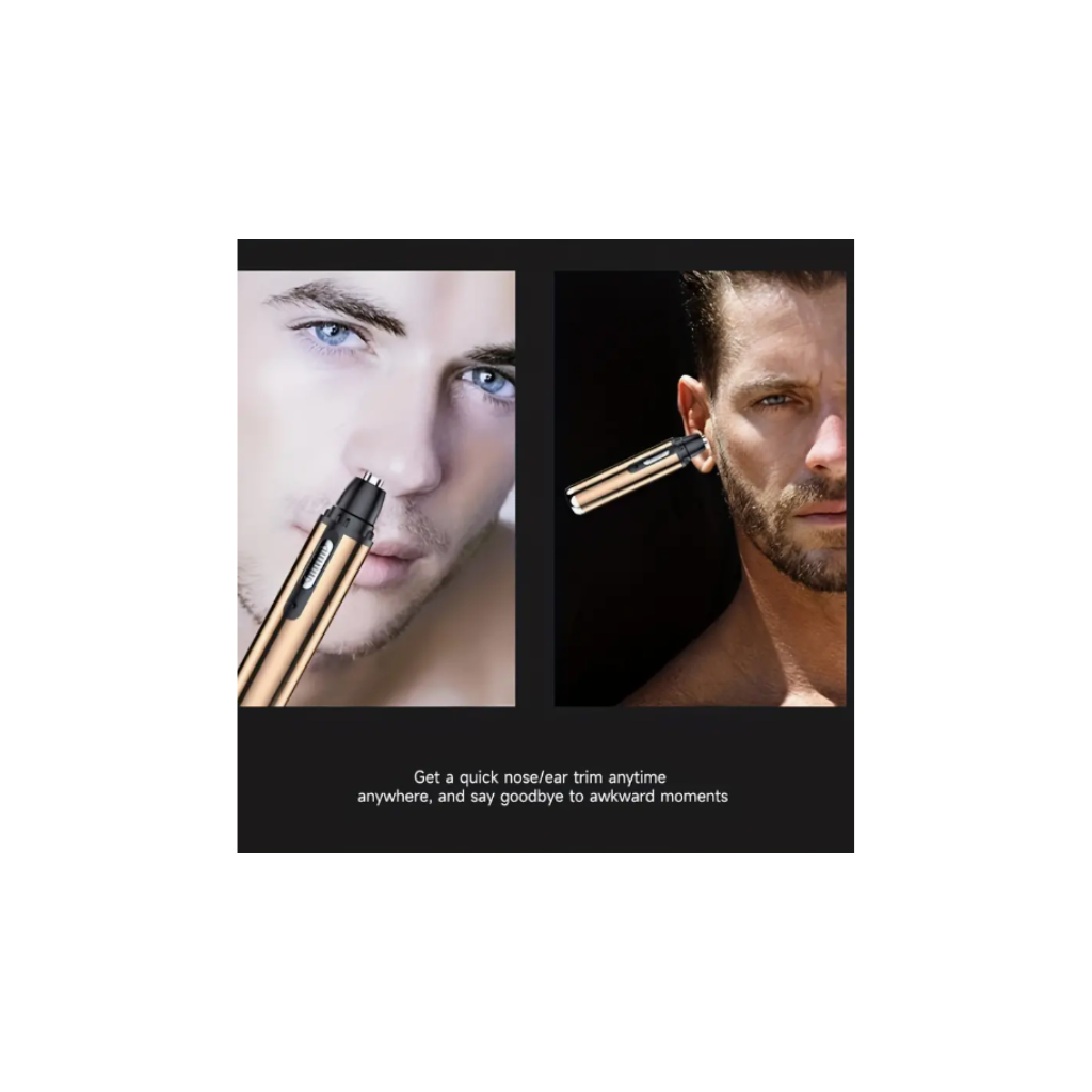 Electric Nose And Ear Hair Trimmer Eyebrow Shaver, Nose Hair Remover For Men Women, USB Rechargeable, Waterproof Stainless Steel Head