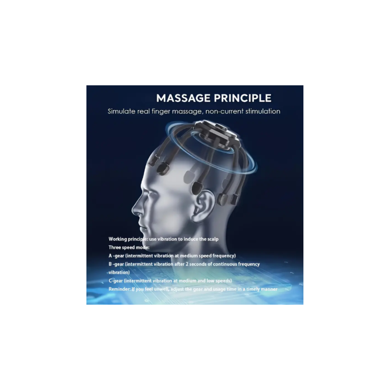 SerenitySphere FlexTouch: The Ultimate 3-Mode Cordless Scalp & Head Soother