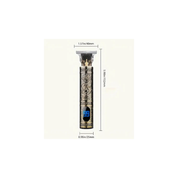 Cordless Hair and Beard Trimmer: Electric, USB Rechargeable Grooming Kit with LCD Display, Precision T-Blade, and Guide Combschargeable Grooming Kit, Electric Shaver Hair Clipper With Guide Comb
