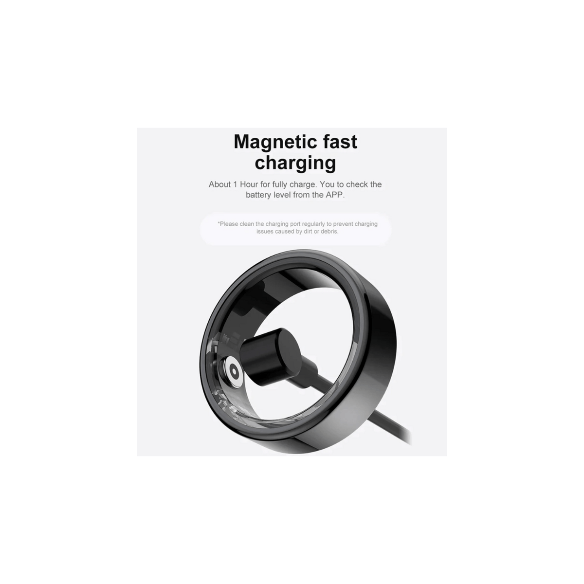 Smart Ring with Military-Grade Titanium Steel Shell (Silver Color)