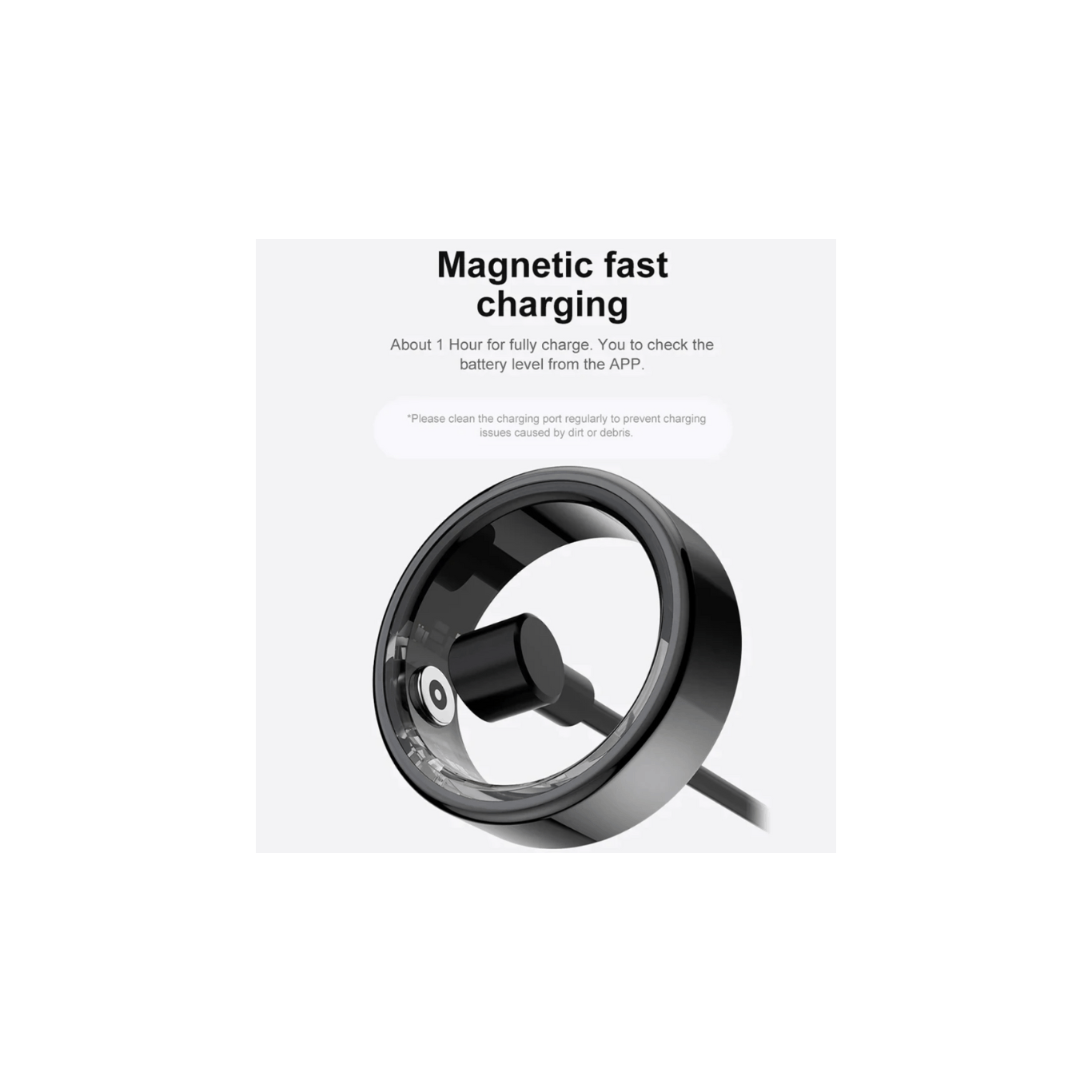 Smart Ring with Military-Grade Titanium Steel Shell (Silver Color)