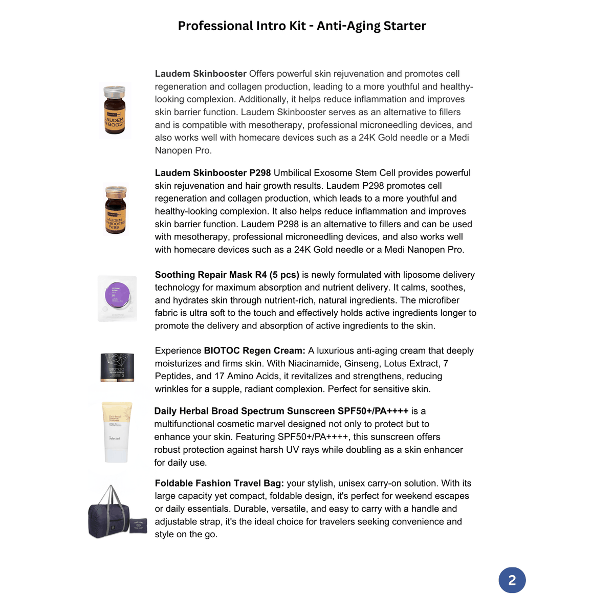 Professional Intro Kit - Anti-Aging Starter Package
