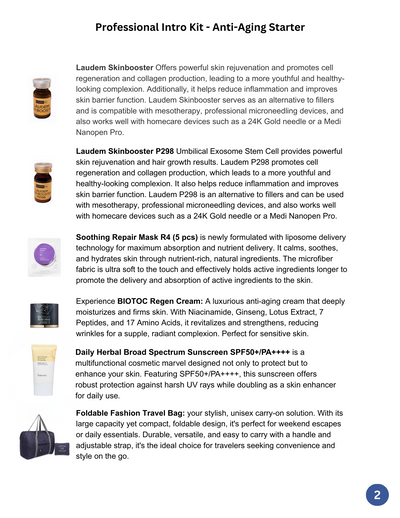 Professional Intro Kit - Anti-Aging Starter Package