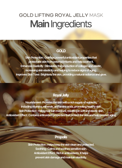 Gold Lifting Royal Jelly Mask - 150ml