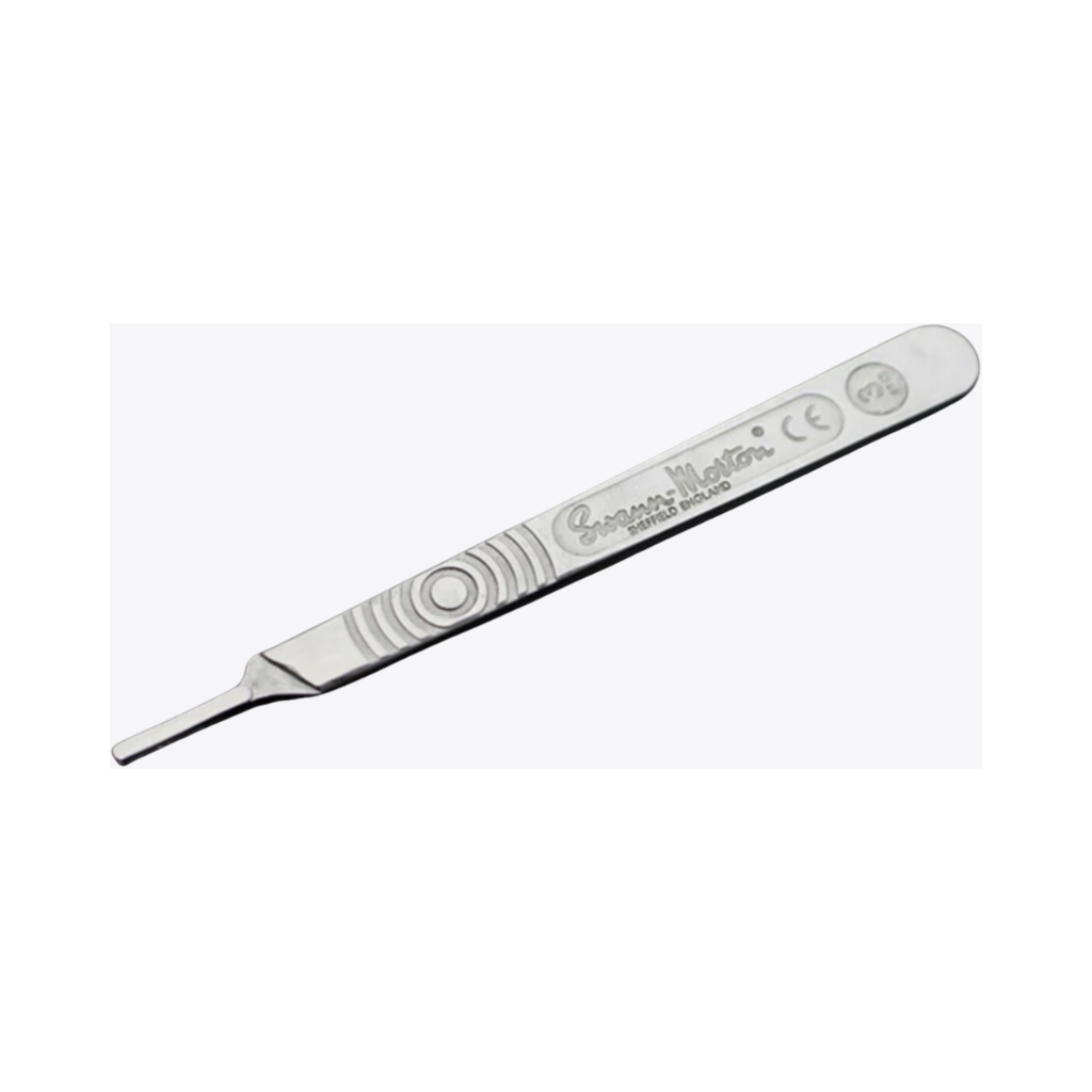 Swann Morton Dermaplanning Carbon Steel Handset Tool (w/ 10pcs sterile carbon blades 10R)