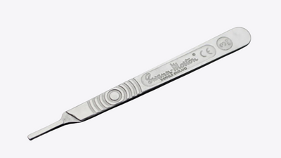 Swann Morton Dermaplanning Carbon Steel Handset Tool (w/ 10pcs sterile carbon blades 10R)