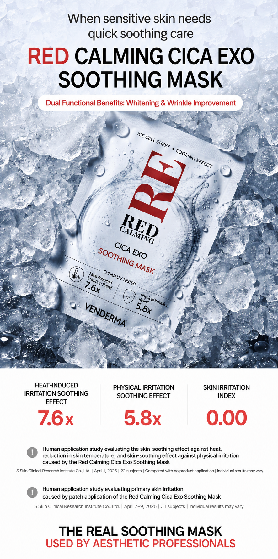 Red Calming Cica Exo Soothing Mask - 27ml x 4ea