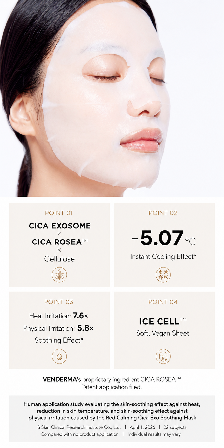 Red Calming Cica Exo Soothing Mask - 27ml x 4ea