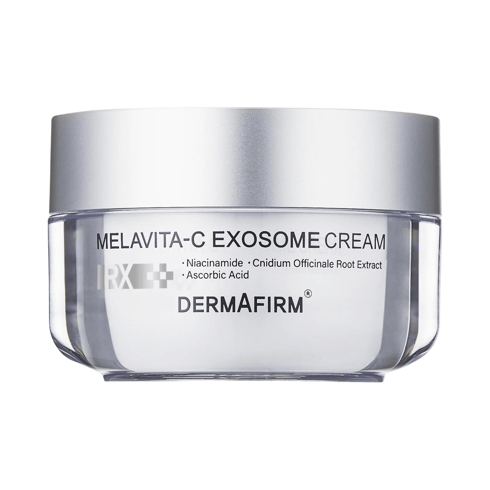 RX Melavita-C Exosome Cream by Dermafirm in 50ml jar for brightening and rejuvenating skin with niacinamide and antioxidant ingredients