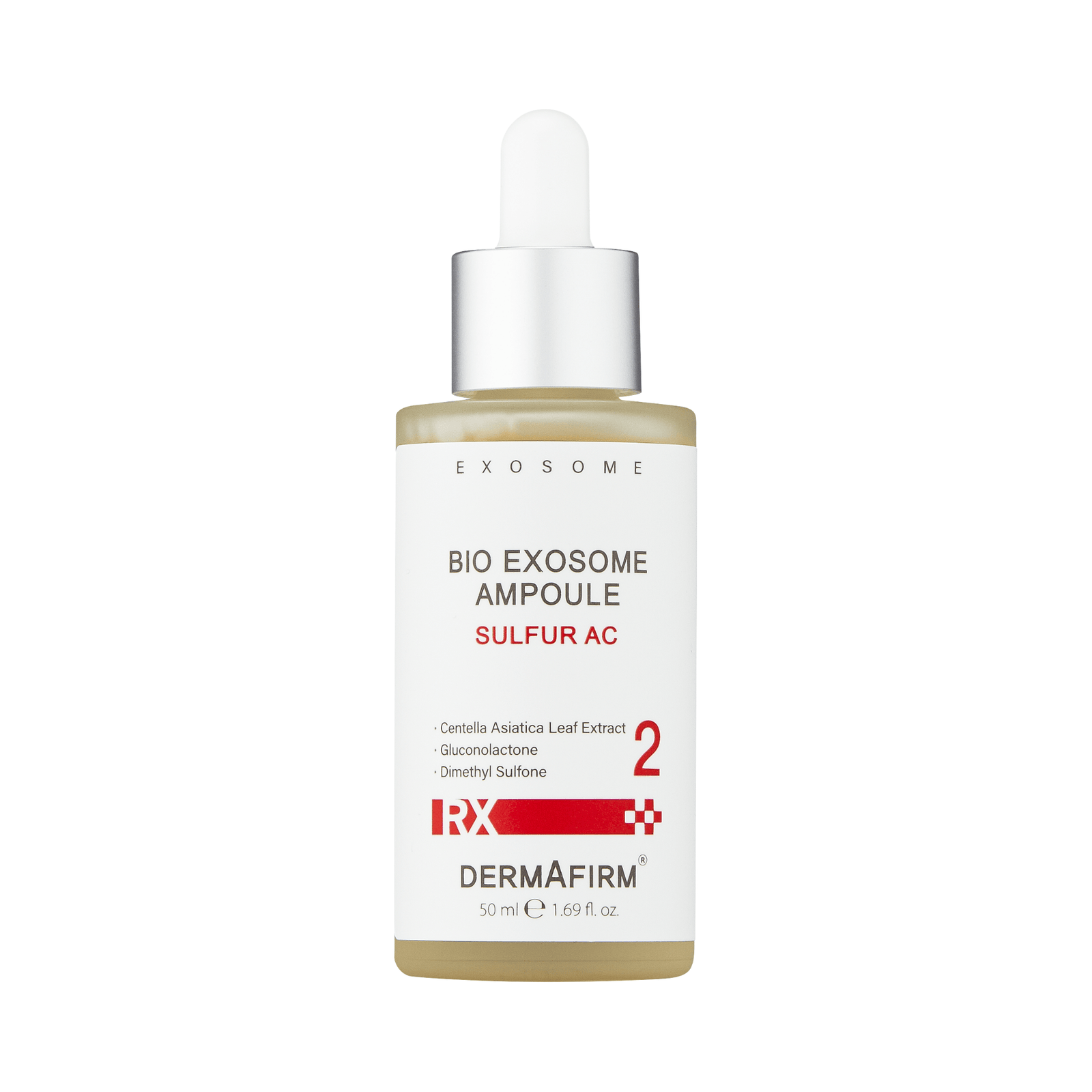 RX Bio Exosome Ampoule Sulfur AC 50ml skincare serum with Centella Asiatica and sulfur for sebum control and skin regeneration