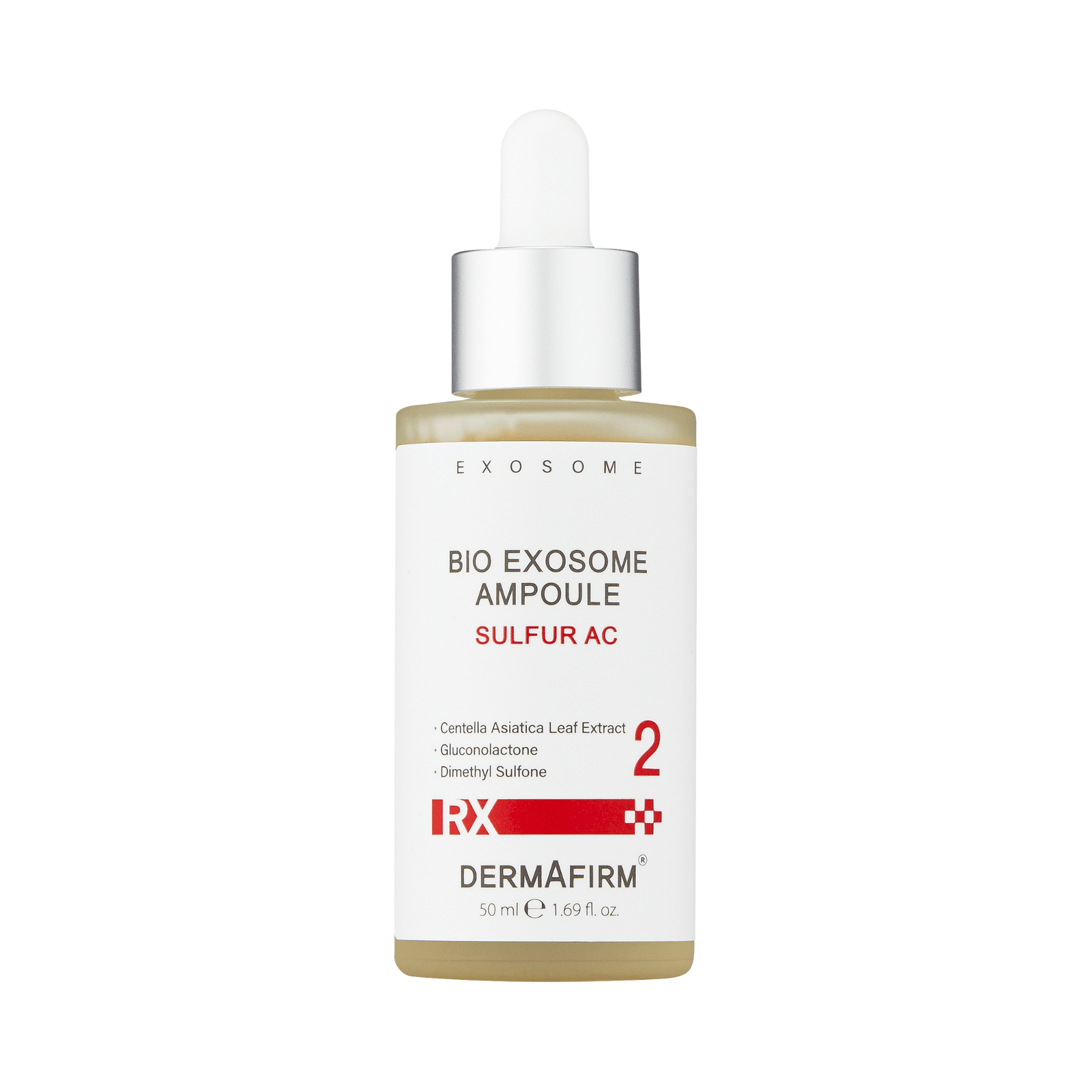RX Bio Exosome Ampoule Sulfur AC 50ml skincare serum with Centella Asiatica and sulfur for sebum control and skin regeneration