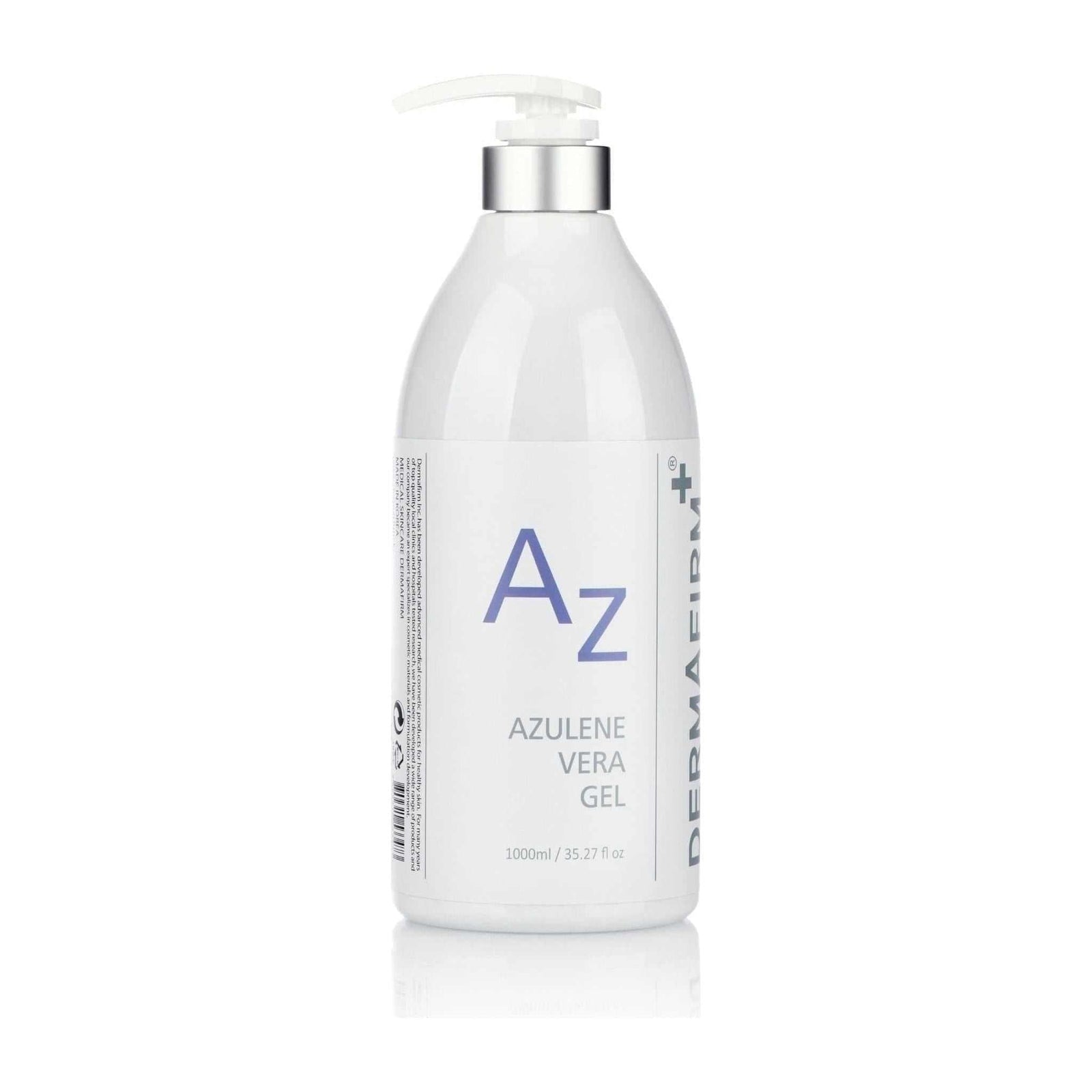 1000ml bottle of RX Azulene Vera Gel with pump dispenser for soothing and hydrating skin care