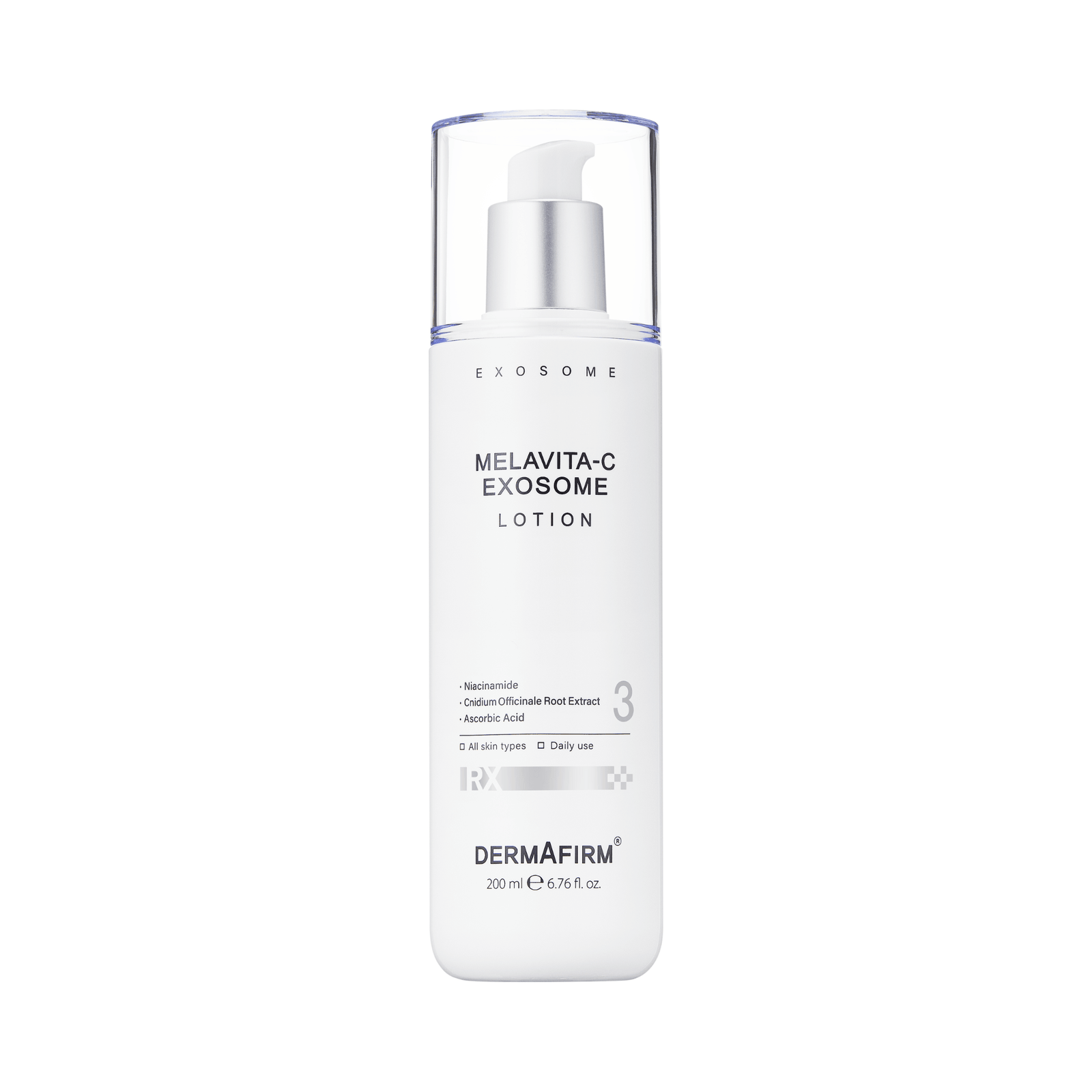 RX Melavita-C Exosome Lotion 200ml brightening hydrating facial lotion with niacinamide and antioxidants